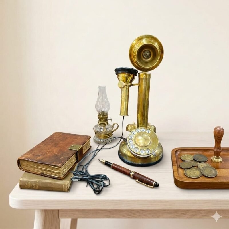Vintage Look Brass Telephone